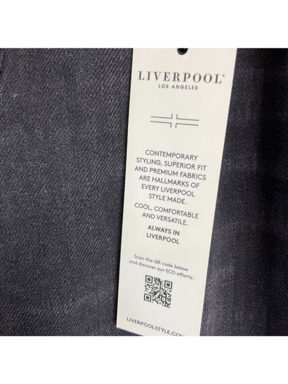 Liverpool Los Angeles Jeans Womens Size 12/31 Mirror Cove Stretch Denim Nwt $98 - Picture 6 of 13